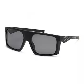 PHILIPP PLEIN SPORT Meeste päikeseprillid SSP009-58U28P - Ristkülikukujuline täisraam, hallid läätsed, UV400 kaitse