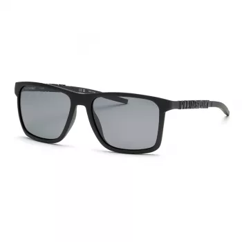 Philipp Plein Sport meeste päikeseprillid SSP013-58U28P - must atsetaatraam, hallid polariseeritud läätsed, 58/17/145 mm