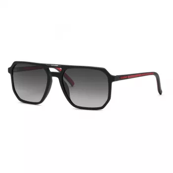 Philipp Plein Sport meeste päikeseprillid SSP032-580703 - Must raam, hallid läätsed - 58/19/145 mm