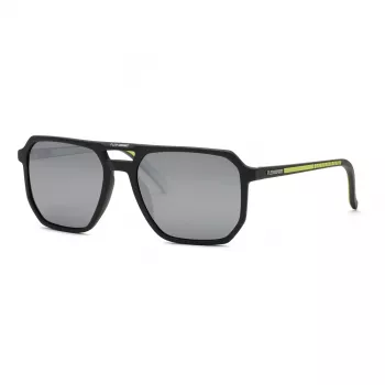 Philipp Plein Sport meeste päikeseprillid SSP032-58C02X must atsetaatraam hallid läätsed 58/19/145 mm