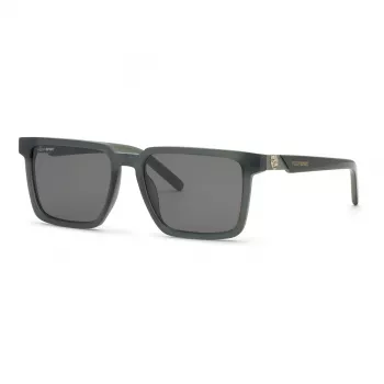 Philipp Plein Sport meeste päikeseprillid SSP034-566S8M must/hall ristkülikukujulised peegelklaasidega