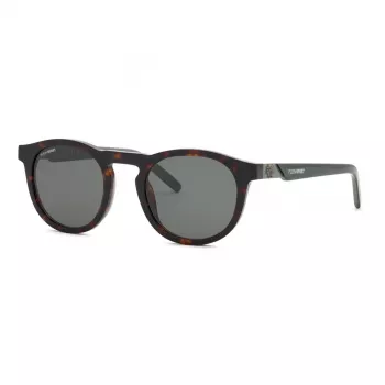 Philipp Plein Sport meeste päikeseprillid SSP035-520722 must ristkülikukujuline atsetaatraam hall klaas 52mm