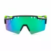 PHILIPP PLEIN SPORT SSP001-99U28V meeste päikeseprillid - must raam, hallid läätsed, kilpstiil