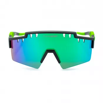 PHILIPP PLEIN SPORT SSP001-99U28V meeste päikeseprillid - must raam, hallid läätsed, kilpstiil