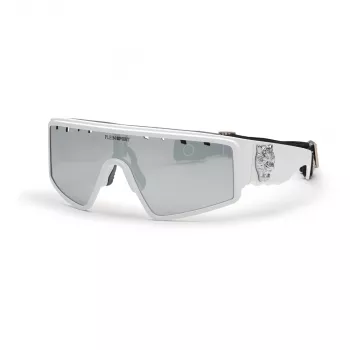 Philipp Plein Sport SSP007V995WWX meeste päikeseprillid – must raam, suitsuhallid läätsed