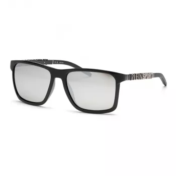 PHILIPP PLEIN SPORT SSP013-58Z42Z Meeste päikeseprillid - must atsetaatraam, hallid polükarbonaat läätsed, 58/17/145 mm