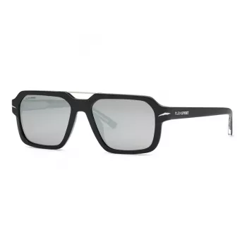 Philipp Plein Sport SSP036-577EPP Meeste Ristkülikukujulised Päikeseprillid Must/Hall 57mm