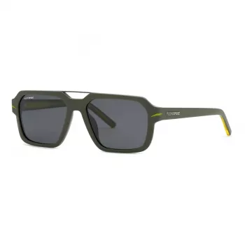 Philipp Plein Sport SSP036-57NVNP Meeste Ristkülikukujulised Päikeseprillid, Mereväesinine Suitsuhall 57/17/150 mm