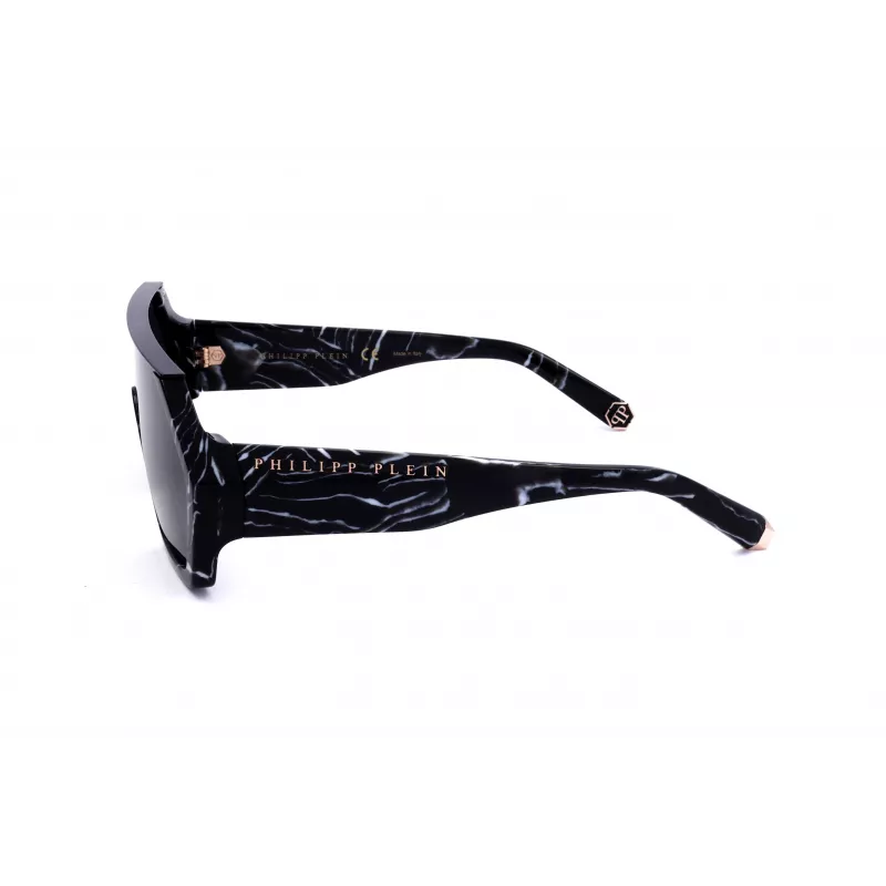 Philipp Plein SPP047-0Z21 meeste päikeseprillid, must raam, hallid läätsed, 99 mm