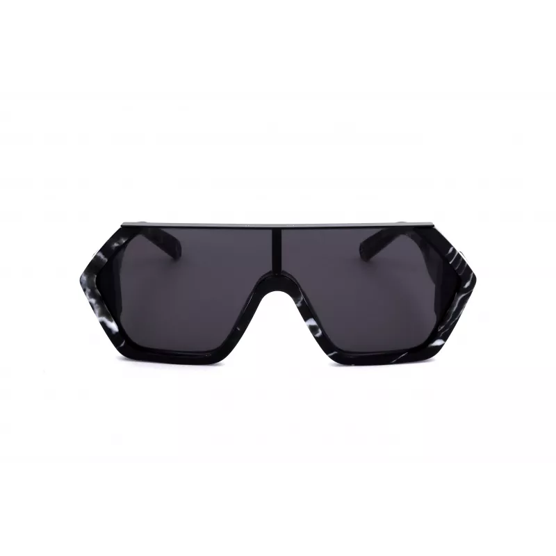 Philipp Plein SPP047-0Z21 meeste päikeseprillid, must raam, hallid läätsed, 99 mm