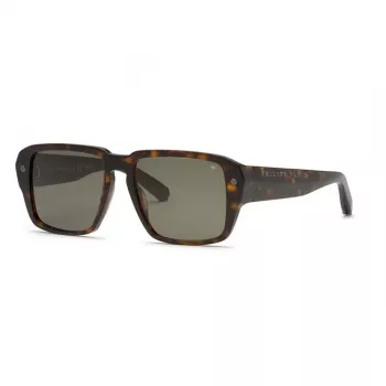 PHILIPP PLEIN SPP081-550722 meeste päikeseprillid, must atsetaat, hallid läätsed, 55/17/145 mm