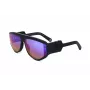 PHILIPP PLEIN SPP093M-703V Meeste ruudukujulised pilootpäikeseprillid, must atsetaatraam, hallid polükarbonaat läätsed, UV400 kaitse, 65/16/145 mm