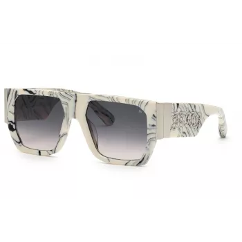 PHILIPP PLEIN SPP094M5409YL meeste päikeseprillid - atsetaatraam, hallid läätsed, 54/18/145 mm