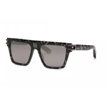 Philipp Plein SPP108V56721X Unisex Päikeseprillid Must/Hall 56/19/145 mm