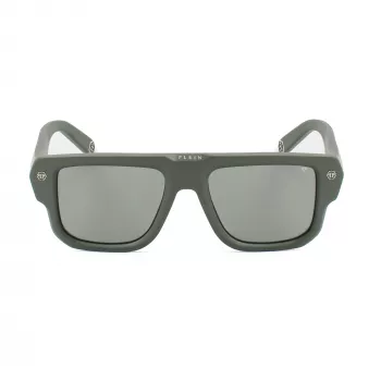 Philipp Plein SPP179-550Z29 Meeste Päikeseprillid Must Atsetaatraam Hall Polükarbonaat Lääts 55/18/145 mm