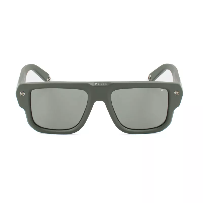 Philipp Plein SPP179-550Z29 Meeste Päikeseprillid Must Atsetaatraam Hall Polükarbonaat Lääts 55/18/145 mm
