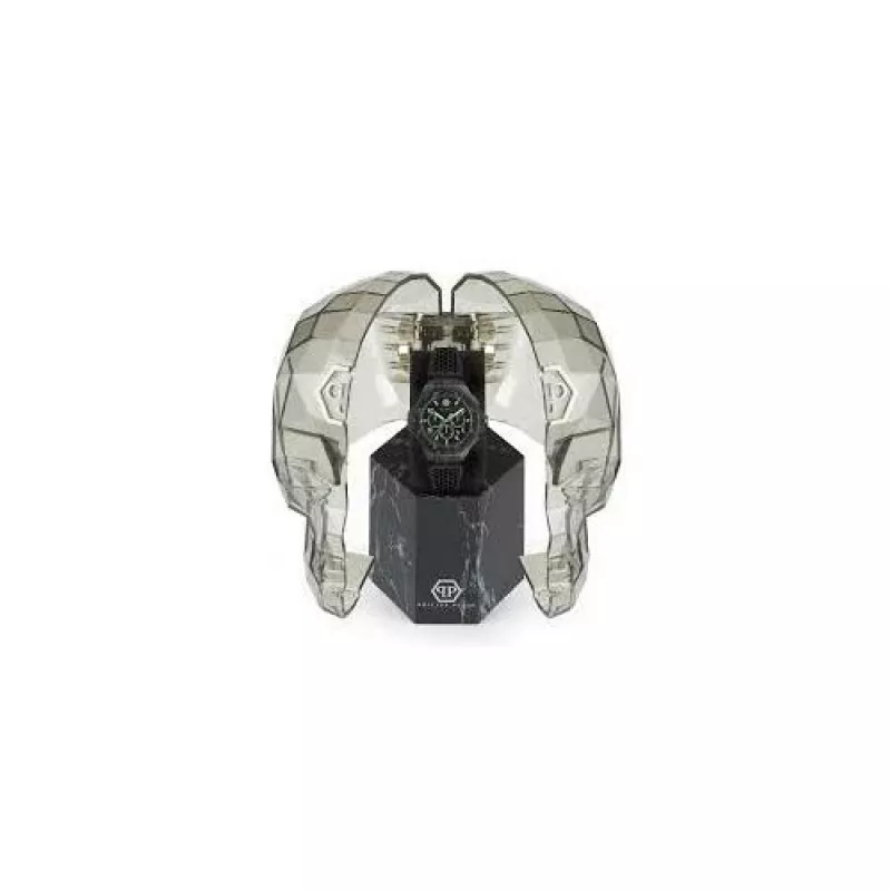 Philipp Plein The $keleton meeste automaatkell PWPRA0624 46mm roostevaba teras must silikoon