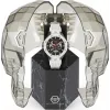 Philipp Plein The Skeleton meeste automaatkell PWPFA0724 46mm must silikoon