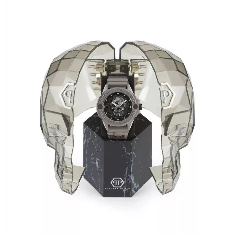 Philipp Plein The Skeleton meeste käekell PWUBA0323 44mm must IP roostevaba teras silikoon