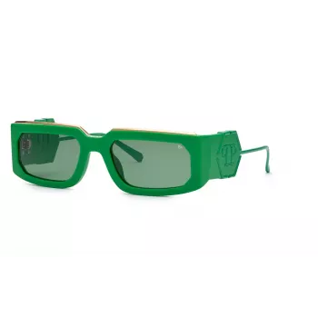 PHILIPP PLEIN Unisex Päikeseprillid SPP119M580859 - Must raam, hallid läätsed, 58 mm