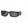 PHILIPP PLEIN Unisex Päikeseprillid SPP119M580Z21 - Must atsetaatraam, hallid polükarbonaat läätsed, UV400 kaitse