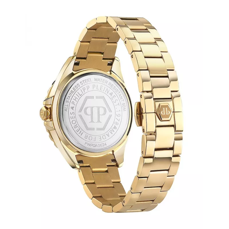 Philipp Plein Naiste PWPOA0624 The G.O.A.T. Kvarts Analoogkell 38 mm Roosakuldne