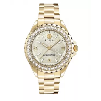 Philipp Plein Naiste PWPOA0624 The G.O.A.T. Kvarts Analoogkell 38 mm Roosakuldne