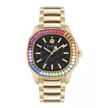 Philipp Plein naiste kell PWTAA1224 The G.O.A.T. kvarts-analoogkell 37mm roosakuldse tooniga roostevabast terasest