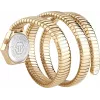 Philipp Plein Naiste PWZAA0825 The $kull Kvartskell 28mm Roosakuldne Roostevaba Teras Must Silikoon