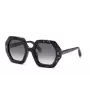 PHILIPP PLEIN naiste päikeseprillid SPP039M530869 - must raam, hall lääts, 53 mm