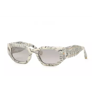 Philipp Plein naiste päikeseprillid SPP066M5109YL - Must/kuldne raam, hallid läätsed, 51/21/135 mm
