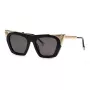 Philipp Plein naiste päikeseprillid SPP134S520700 kuldse tooniga metallraamiga, pruunide gradientläätsedega 52mm