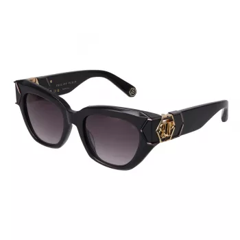 Philipp Plein naiste päikeseprillid SPP140M510700 - must raam, hallid läätsed, 51 mm