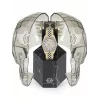 Philipp Plein naiste kell PW2BA0223 38mm roosakuldse tooniga roostevaba teras valge silikoon