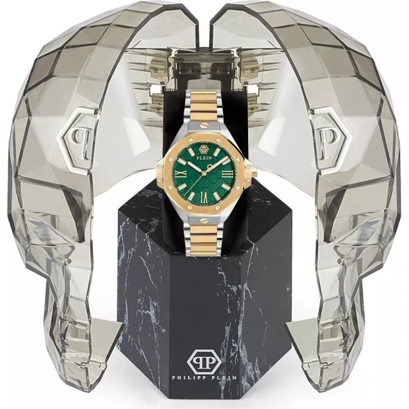 Philipp Plein naiste käekell PWBDA0724 39mm kvarts roostevaba teras silikoon must