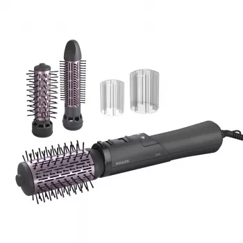 Philips 7000 Series BHA715/00 Hair Styling Curling Brush, Warm Grey/Pink, 1000W, 1.8m