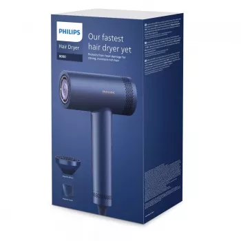 Philips 8000 Series BHD839/10 föön 1400 W südaöösinine koos SenseIQ, ThermoShield, Ionic Care, Cool Shot, stiilidüüsi ja difuusoriga