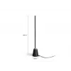 Philips Hue Gradient Play Table Lamp Smart LED, E27, 7.5W, 1100lm, Tunable White & 16 Million Colors, Black
