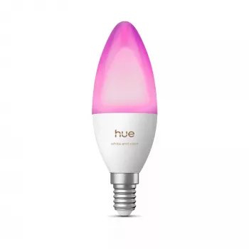 Philips Hue White and Color Ambiance B39 Candle Bulb E14 5.3W 470lm Bluetooth Zigbee 1-Pack