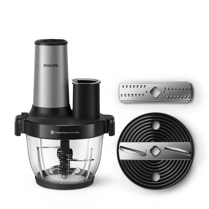 Philips Series 5000 Köögikombain Hakkur HR1504/00, 800 W, 2.1 L kauss, valge