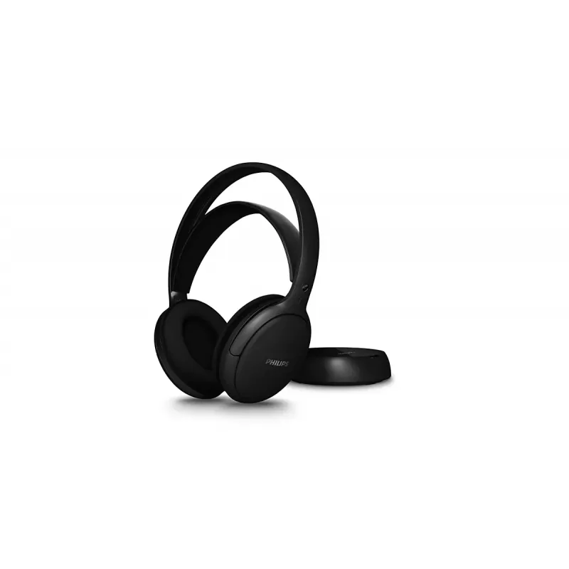 Philips SHD6000BK/12 Wireless RF Over-Ear Headphones, Black