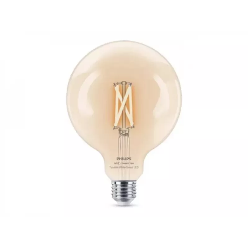 Philips Smart Wi-Fi LED-pirn G125 E27 7W (60W ekvivalent) häälestatav valge läbipaistev
