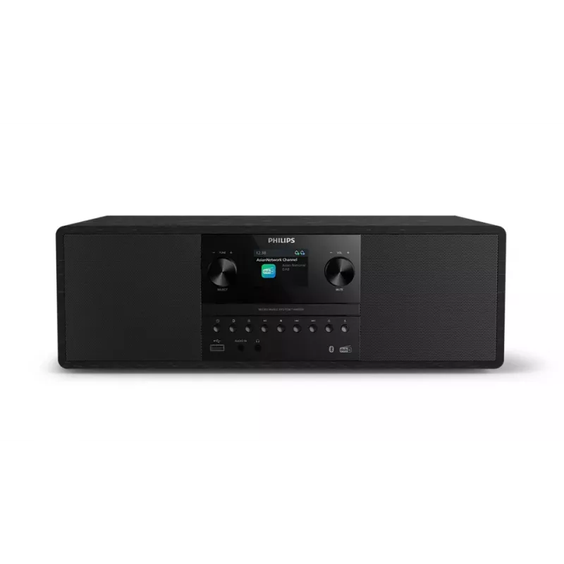Philips TAM6500/10 Micro Hi-Fi System Bluetooth, CD, USB, FM-raadioga, must