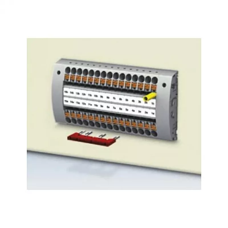 Phoenix 3030174 FBS 3-5 pistiksild, 3-positsiooniline, 5,2 mm samm, punane