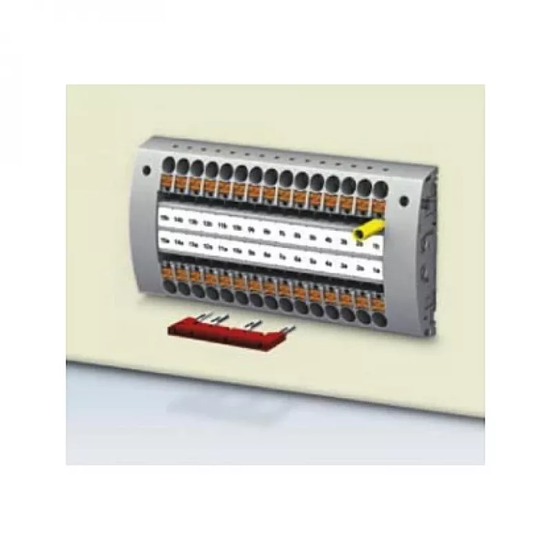 Phoenix 3030190 FBS 5-5 pistiksild, 5-pooluseline, 5,2 mm samm, punane, 32 A