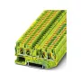 Phoenix 3211780 PT 4-TWIN-PE Kaitsejuhtme klemmliist, Push-in, 4 mm², roheline-kollane