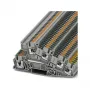 Phoenix 3213949 PTI 2,5-PE/L/L mitmetasandiline paigaldusklemm, push-in, 3 taset, 6 ühendust, 2,5 mm², 400 V, 24 A, hall