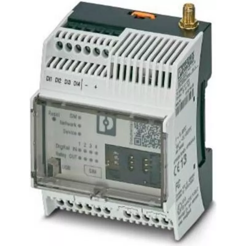 Phoenix Contact 1038567 tööstuslik mobiilse side modemimoodul, 4G LTE, GSM, GPRS, EDGE, DIN-liin, hall