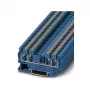 Phoenix Contact PT 2,5-QUATTRO BU Push-in läbiv klemmliist, sinine, 4 ühendust, 2,5 mm², 800 V, 24 A, DIN-liistule kinnitamiseks