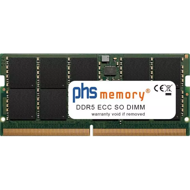 PHS-memory 48GB DDR5 ECC SO-DIMM 4800MHz PC5-38400E mälumoodul Asustor Flashstor 12 Pro Gen2 (FS6812X) jaoks SP579946